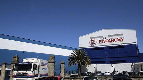 Vista de la factoría de Pescanova en Chapela, Pontevedra. 