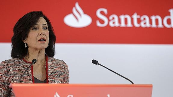 La presidenta del Banco Santander, Ana Patricia Botín. 