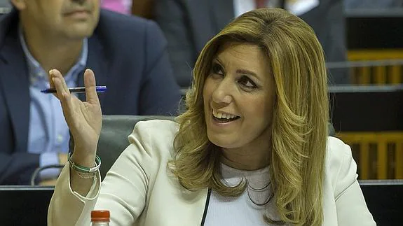 La presidenta en funciones de Andalucía, Susana Díaz.