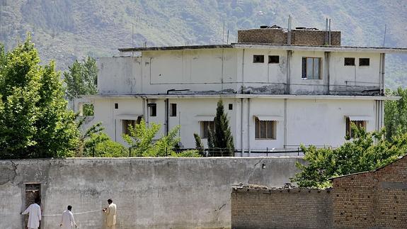 Casa de Abbottabad (Pakistán) en la que fue abatido Bin Laden. 