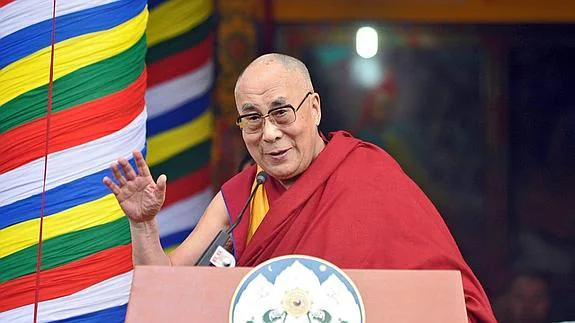 El Dalai Lama, durante las celebraciones en Dharamsala, India..