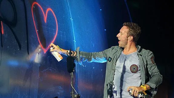 El vocalista de Coldplay, Chris Martin.