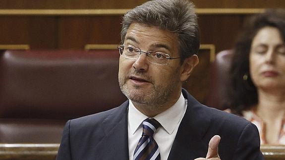 El ministro de Justicia, Rafael Catalá. 