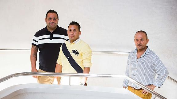 José Cristobal, Marcos Antonio y Paco, miembros del programa.