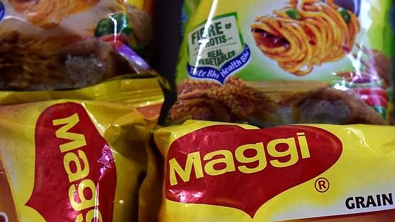 Paquetes de noodles de Maggi.