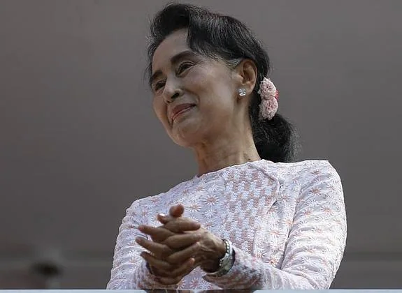 La opositora birmana Aung San Suu Kyi. 