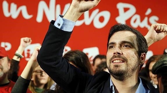 El candidato de IU-Unidad Popular a la Presidencia del Gobierno, Alberto Garzón.