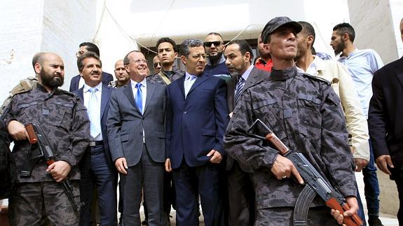 El enviado especial de la ONU para Libia, Martin Kobler, durante su visita a Trípoli. 