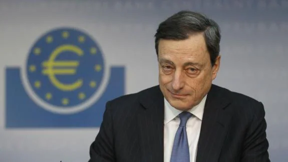 Mario Draghi, presidente del BCE. 