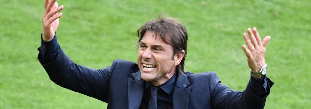 Conte, durante el partido ante España. 
