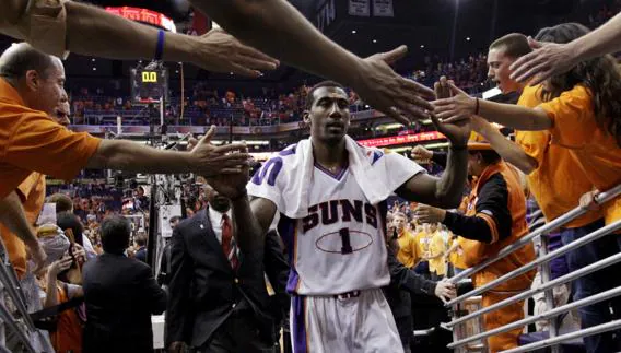 Amare Stoudemire, durante su etapa en los Phoenix Suns. 