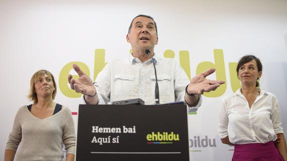 El candidato de EH Bildu a lehendakari, Arnaldo Otegi. 