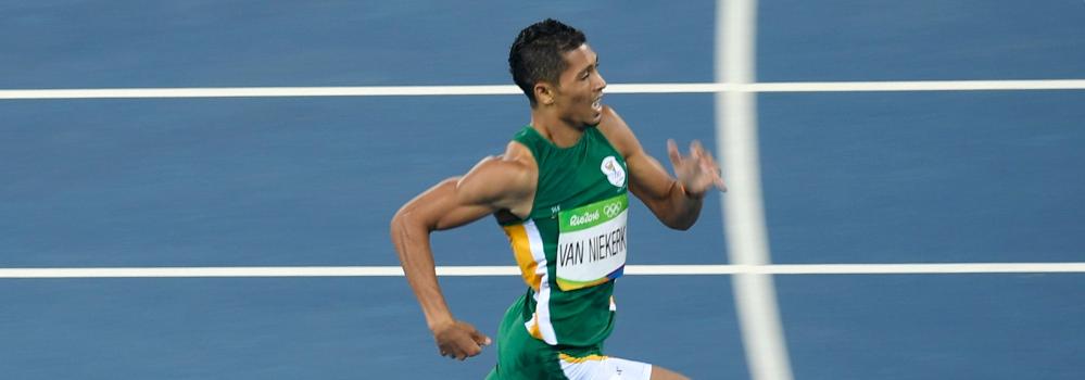 Van Niekerk, en plena prueba. 