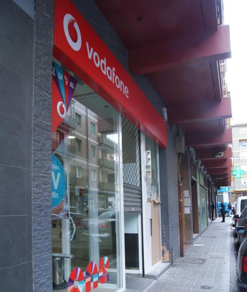 Una tienda de Vodafone.