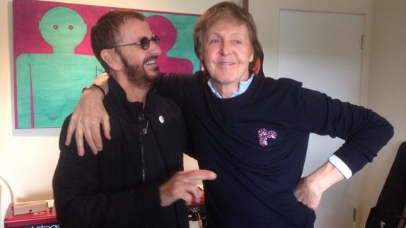 Ringo Starr y Paul McCartney.