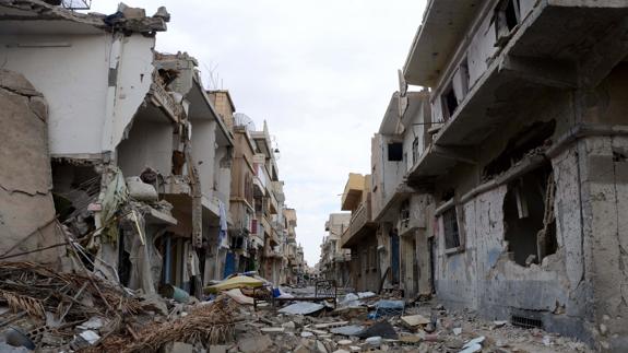 El Ejército sirio entra en la ciudad de Palmira, antiguo baluarte del Daesh.