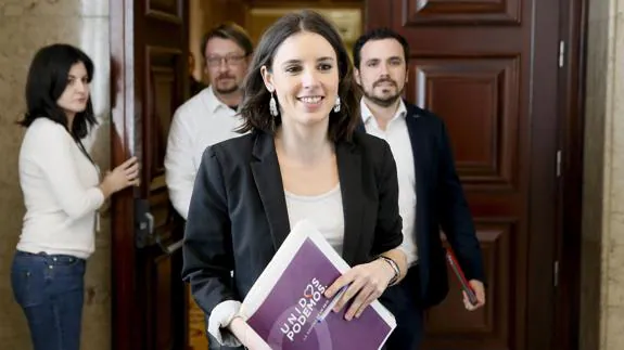 Irene Montero, portavoz de Podemos en el Congreso. 
