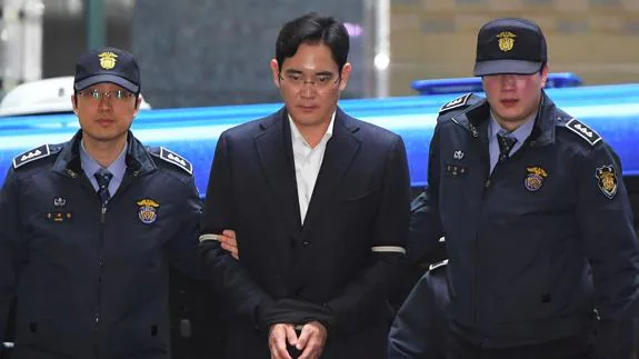 Lee Jae-yong, detenido.