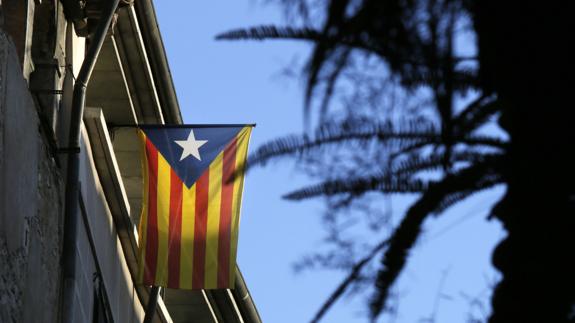 Una bandera catalana.