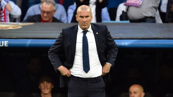 Zidane, durante el partido. 