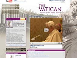 Home del canal del Vaticano en Youtube.