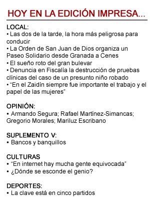 Hoy, martes 6 de marzo, en la edición de IDEAL