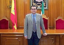 Cristóbal Relaño Cachinero, en el Ayuntamiento de Marmolejo en 2008 :: A. LARA