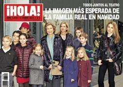 La Familia Real unida por Navidad en ¡Hola! (foto)