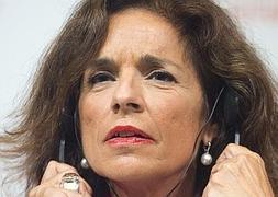 Ana Botella en rueda de prensa en Buenos Aires.