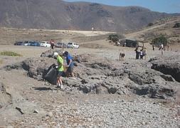 Voluntarios recogen 150 kilos de basura en Los Escullos