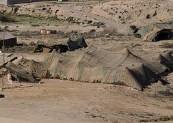 Redes miméticas del ejército como las empleadas para el rodaje de Exodus. :: M. DEF.