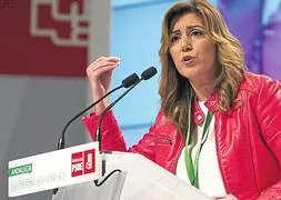 Susana Díaz en el congreso celebrado en Granada los días 23 y 24 de noviembre.:: GONZÁLEZMOLERO