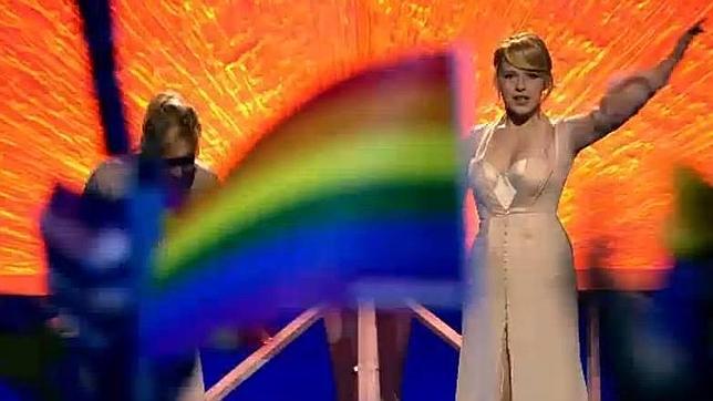Eurovisión: una bandera del orgullo gay desata el odio durante la canción  de Rusia | Ideal
