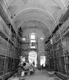 INTERIOR. Obras en el Camarín de Jesús. /F. J. C.