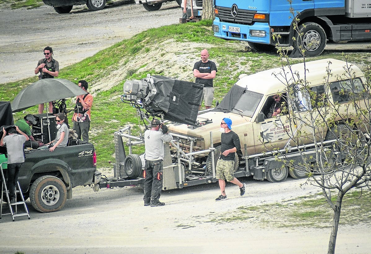 Rodaje en la Fuente del Hervidero. 