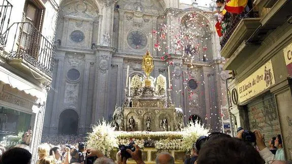 Instante de la procesión del Corpus Christi de 2013. 