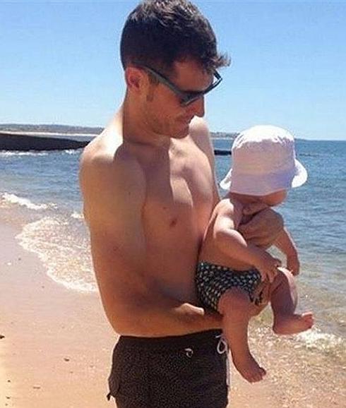 El primer chapuzón de Martin Casillas