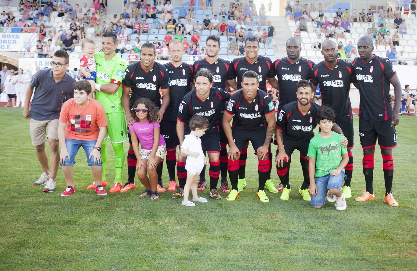 Once inicial de los granadinos ante La Hoya. 