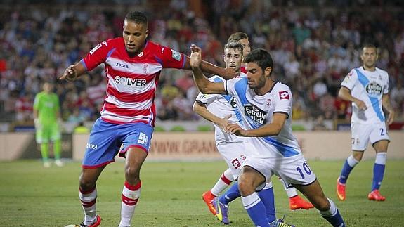 El Arabi, ante el Dépor. 