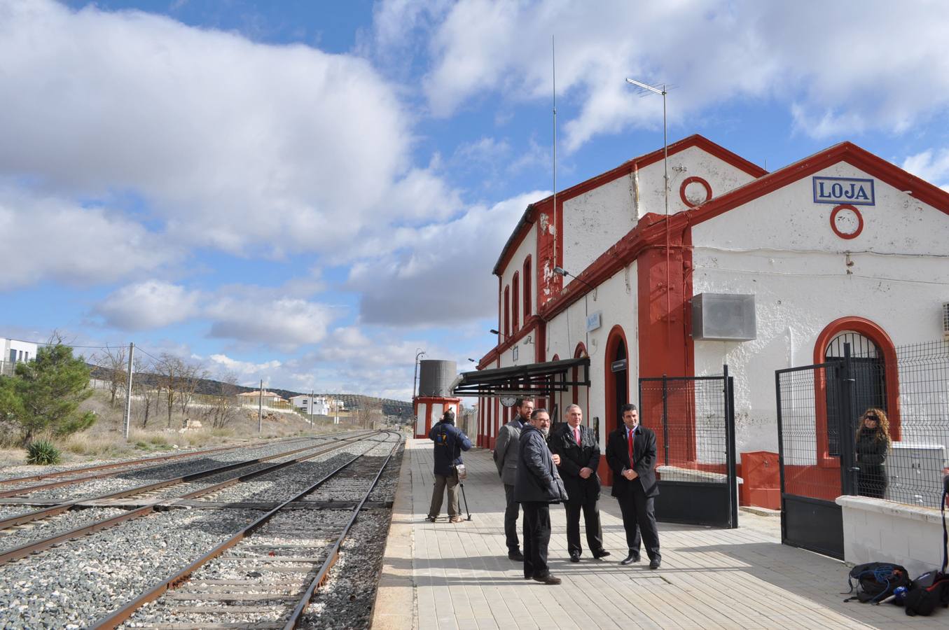 Antigua estación de Loja por donde pasará el futuro tren de Alta Velocidad. 