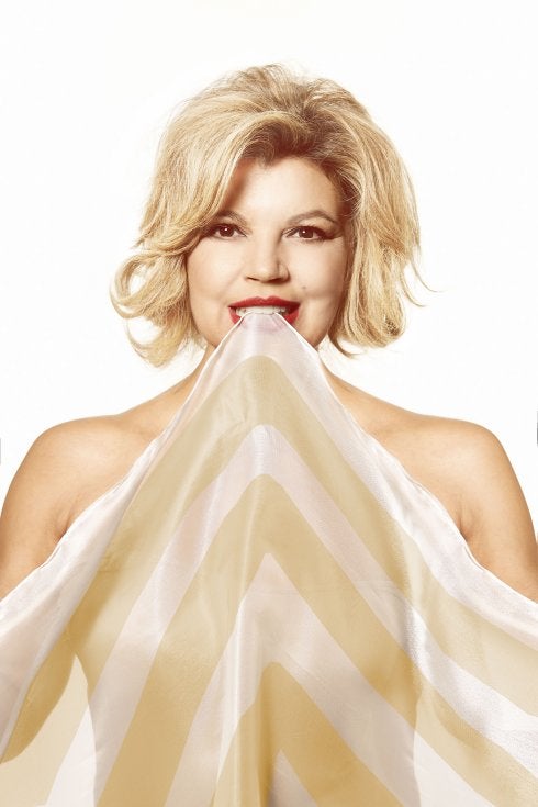 Terelu, a lo Marilyn Monroe.