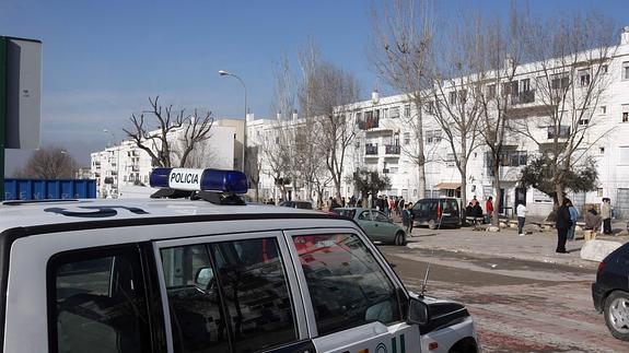 Policía Nacional en Molino Nuevo.