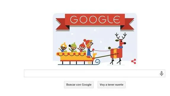 Felices Fiestas, el doodle festivo que Google nos regala para Navidad