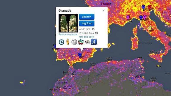 Granada es la tercera ciudad más fotografiada de España y la 33ª de todo el mundo