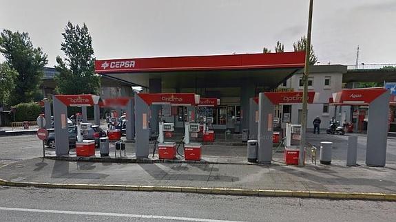 Gasolinera donde tuvo lugar el atraco. 