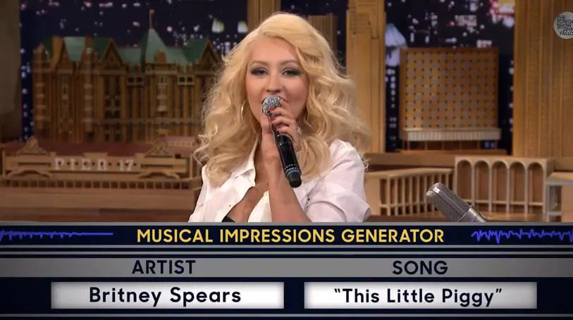 Christina Aguilera y sus imitaciones perfectas de Cher, Britney Spears y Shakira