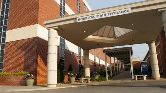 Hospital Carilion Franklin Memorial, donde fueron ingresados ambos. 