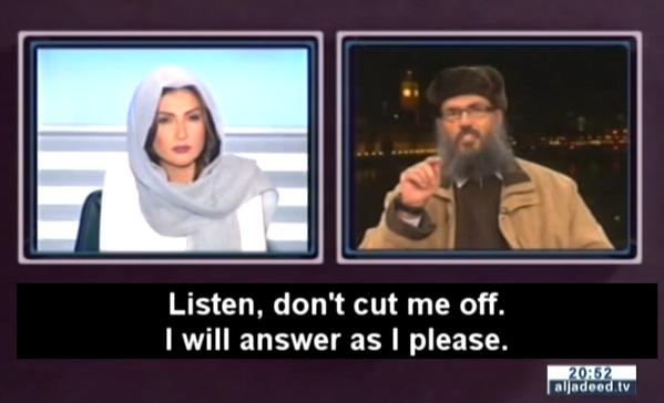 Una periodista libanesa planta cara a un islamista que quería hacerle callar
