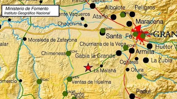 Sentido un terremoto de 2,9 grados en Granada y el área metropolitana