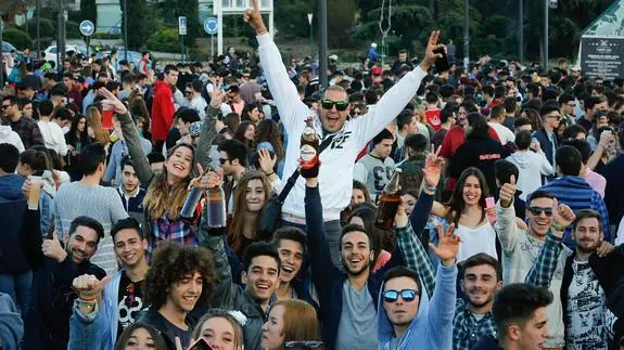 La celebración fue bastante menos numerosa que la de la pasada semana.